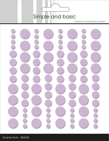 Simple and Basic Enamel Dots - Light Purple