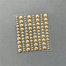 Simple and Basic Enamel Dots - Metallic Gold Matte