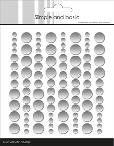 Simple and Basic Enamel Dots - Metallic Silver Matte