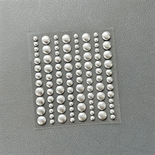 Simple and Basic Enamel Dots - Metallic Silver Matte