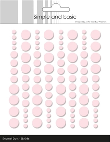 Simple and Basic Enamel Dots - Light Pink