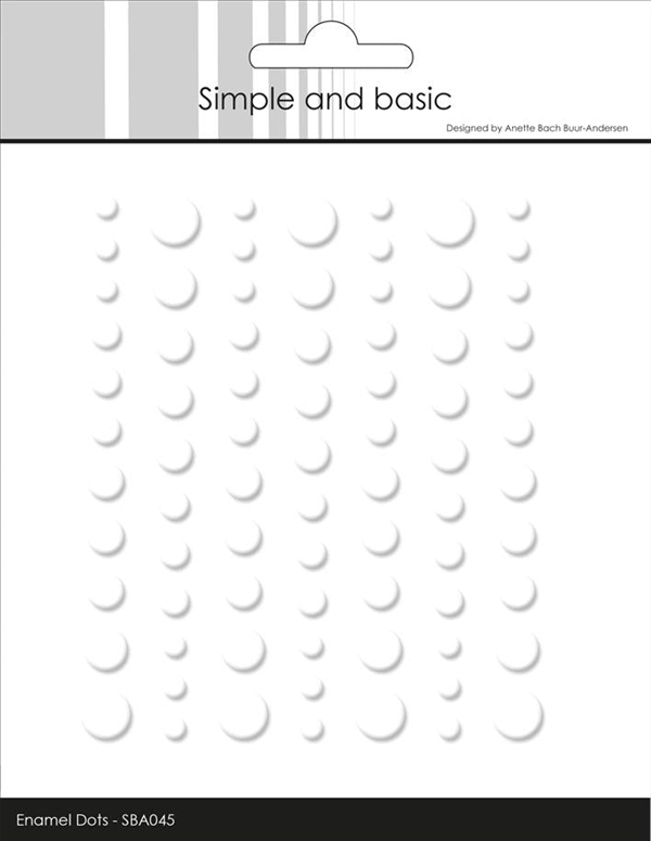 Simple and Basic Enamel Dots MATTE - White