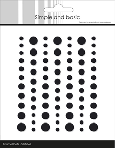 Simple and Basic Enamel Dots MATTE - Black