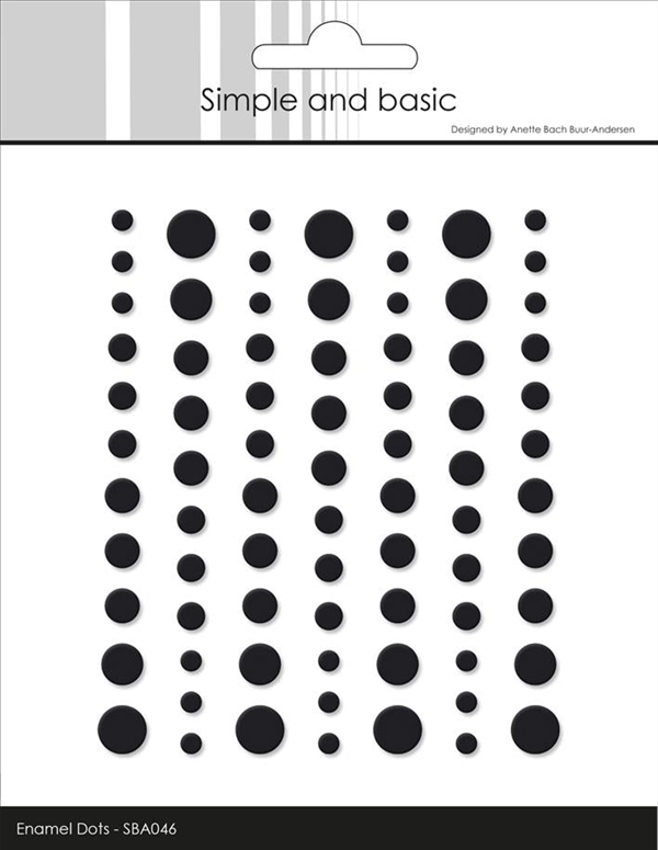 Simple and Basic Enamel Dots MATTE - Black