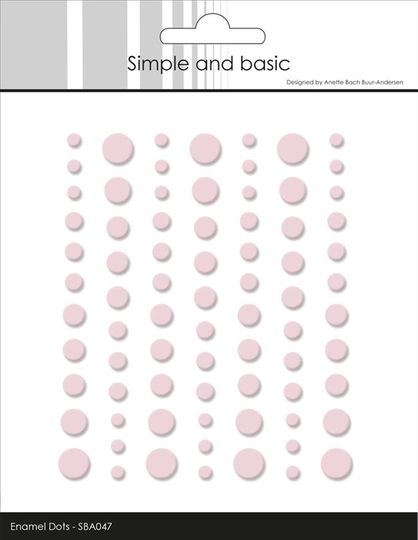 Simple and Basic Enamel Dots MATTE - Light Pink