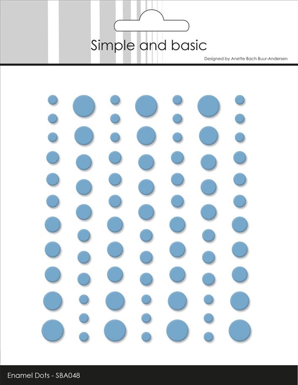Simple and Basic Enamel Dots MATTE - Light Blue