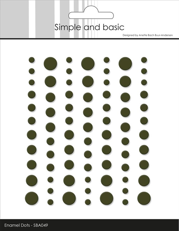 Simple and Basic Enamel Dots MATTE - Forest Green