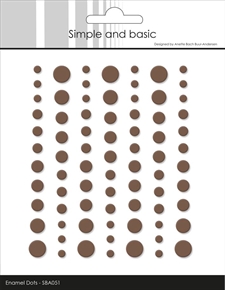 Simple and Basic Enamel Dots MATTE - Coffee