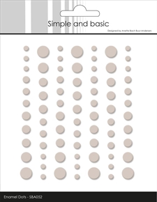 Simple and Basic Enamel Dots MATTE - Beige