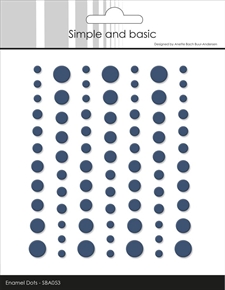 Simple and Basic Enamel Dots MATTE - Navy