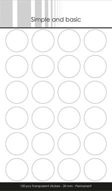 Simple and Basic Clear Circle Stickers - Permanent