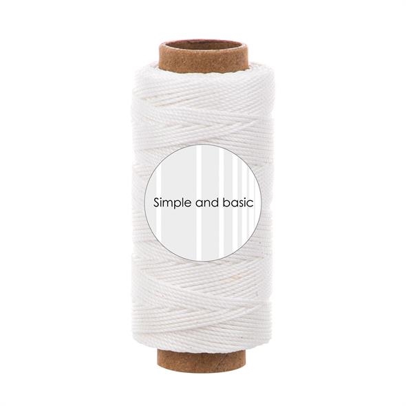 Simple and Basic Polyester Thread - Soft White