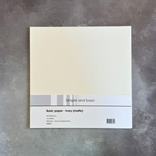 Simple and Basic Paper - 12x12" Ivory (matte)