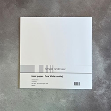 Simple and Basic Paper - 12x12" Pure White (matte)