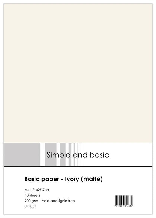 Simple and Basic Paper - A4 Ivory (matte)