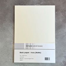 Simple and Basic Paper - A4 Ivory (matte)