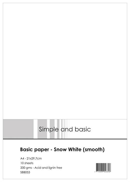 Simple and Basic Paper - A4 Snow White (smooth)