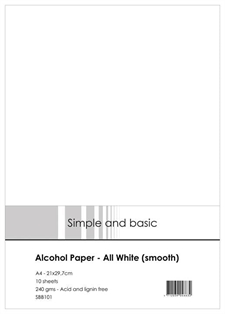 Simple and Basic Paper - A4 Alcohol Paper All White (smooth)