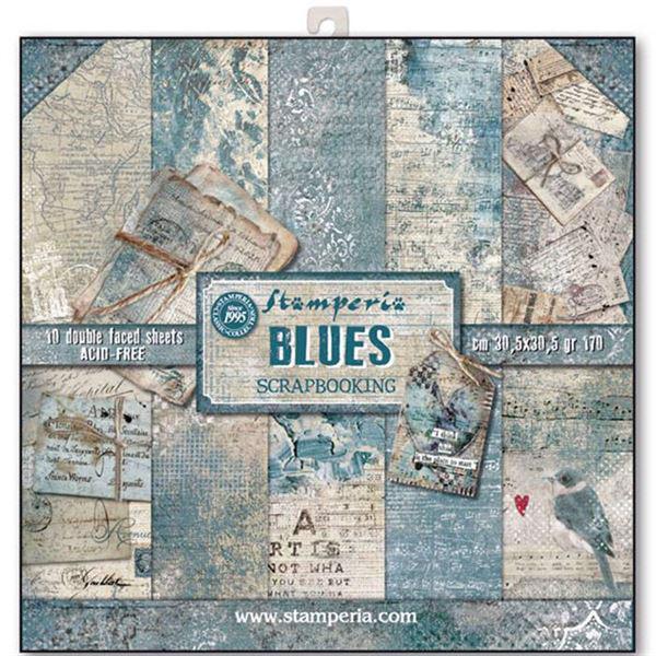 Stamperia Paper Pack 12x12" - Blues