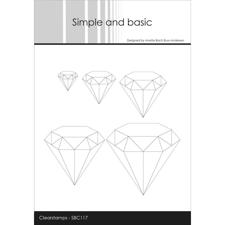 Simple and Basic Clear Stamp - Diamonds