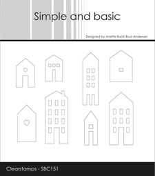 Simple and Basic Clear Stamp - Town Houses