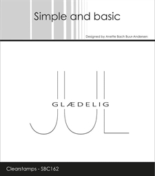 Simple and Basic Clear Stamp - Danske Tekster / Glædelig JUL