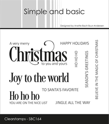 Simple and Basic Clear Stamp - Merry Christmas