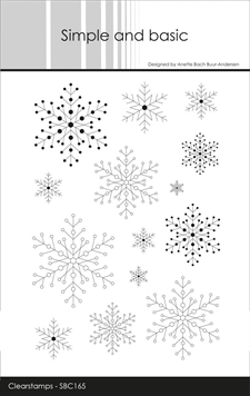 Simple and Basic Clear Stamp - Snowflake Background
