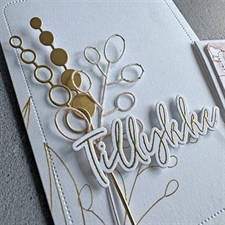 Simple and Basic Clear Stamp & Die Set - Tillykke