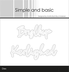 Simple and Basic Clear Stamp & Die Set - Bryllup