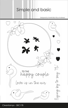 Simple and Basic Clear Stamp - Love is in the Air