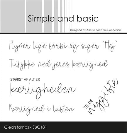 Simple and Basic Clear Stamp - Kærlighed i luften