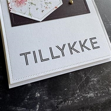 Simple and Basic Clear Stamp Set - Tillykke med Dagen