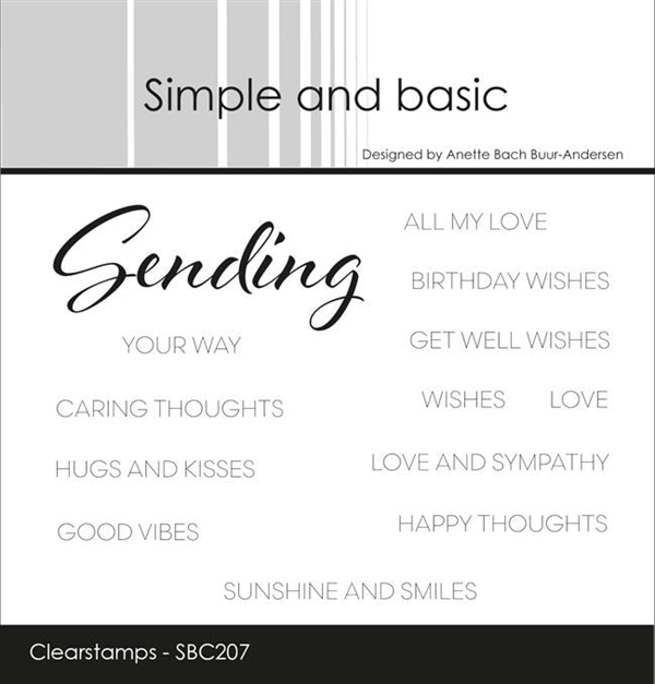 Simple and Basic Clear Stamp - Sending