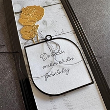 Simple and Basic Clear Stamp - De bedste ønsker m.fl.