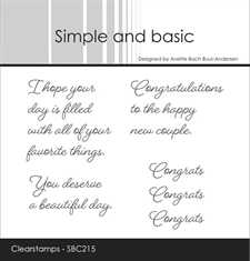 Simple and Basic Clear Stamp - Congrats m.fl.