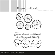 Simple and Basic Clear Stamp & Die Set - Hvis du var en blomst m.fl.