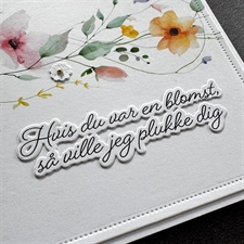 Simple and Basic Clear Stamp & Die Set - Hvis du var en blomst m.fl.