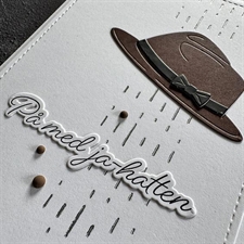 Simple and Basic Clear Stamp & Die Set - Så hatten passer m.fl.