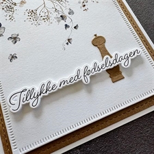 Simple and Basic Clear Stamp & Die Set - Du er mit krydderi m.fl.