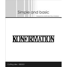 Simple and Basic Die - Konfirmation
