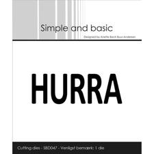 Simple and Basic Die - Text Plate / Hurra