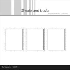 Simple and Basic Die - 3 Pierced Windows (én die)