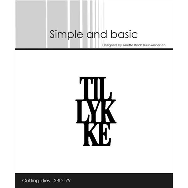 Simple and Basic Die - Tillykke (mini)