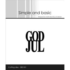 Simple and Basic Die - God Jul (mini)
