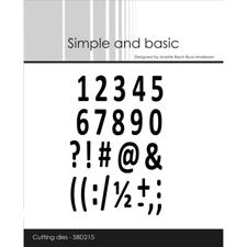 Simple and Basic Die - Mini Numbers