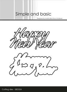 Simple and Basic Die - Happy New Year