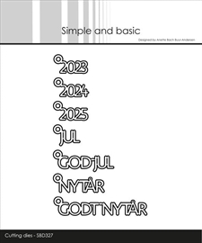 Simple and Basic Die - Texts w/Hanger - Danske tekster #7" (2023, Jul, Nytår m.fl.)