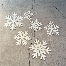 Simple and Basic Die - Snowflakes