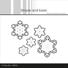 Simple and Basic Die - Snowflakes - Outline for SBC165